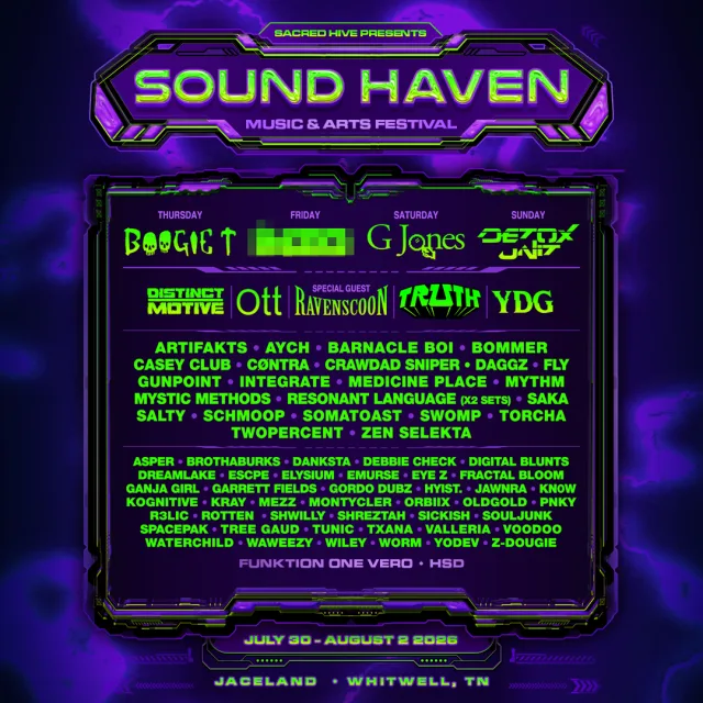 Flyer for Sound Haven Music Festival